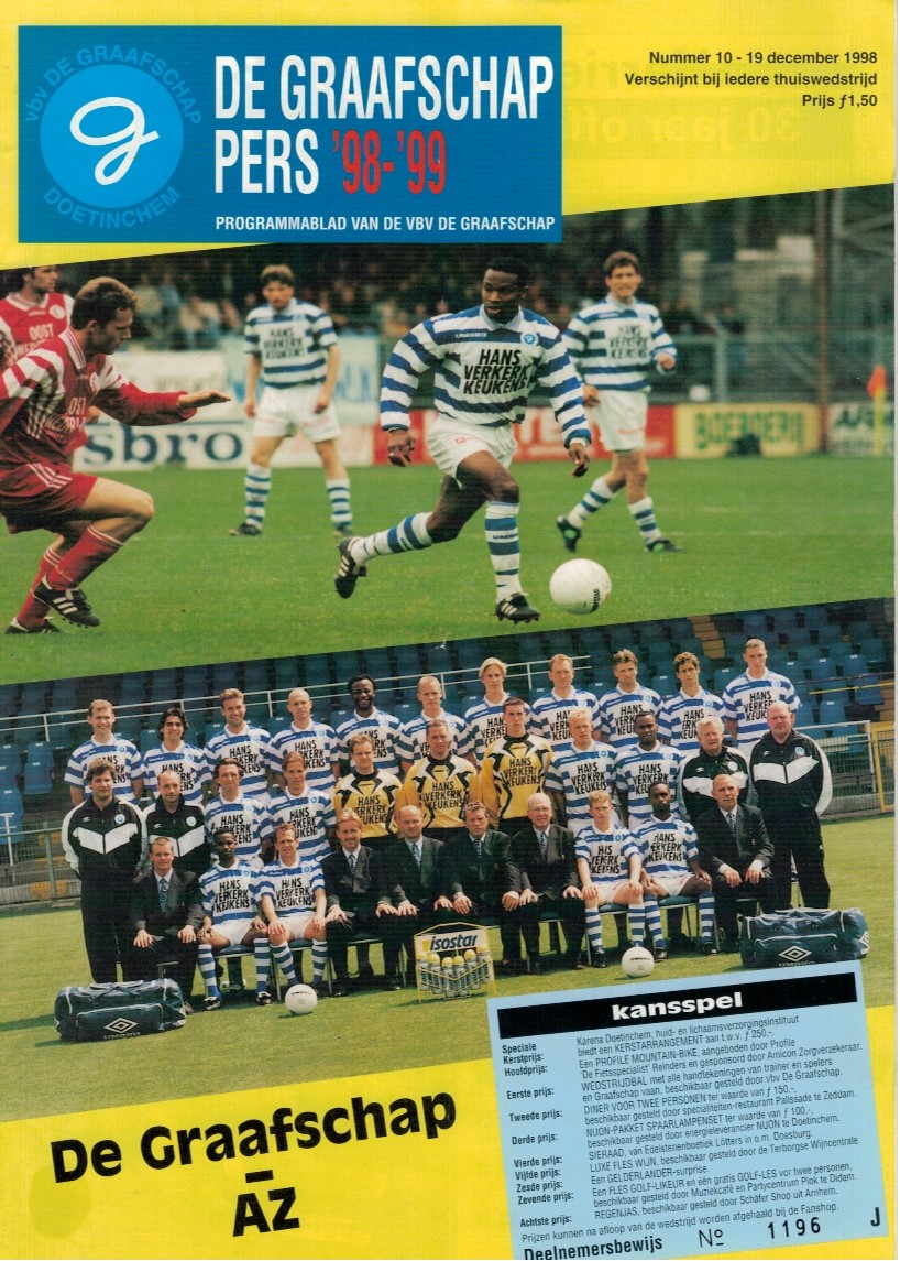 AZ Programma 19-dec-1998 De Graafschap uit